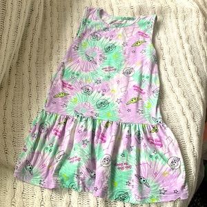 Baby yoda little girls dress 6x